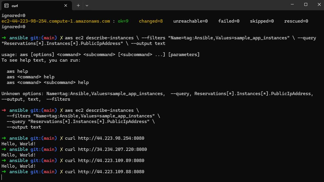 App running on all 3 instances