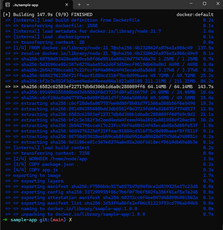 Docker build success