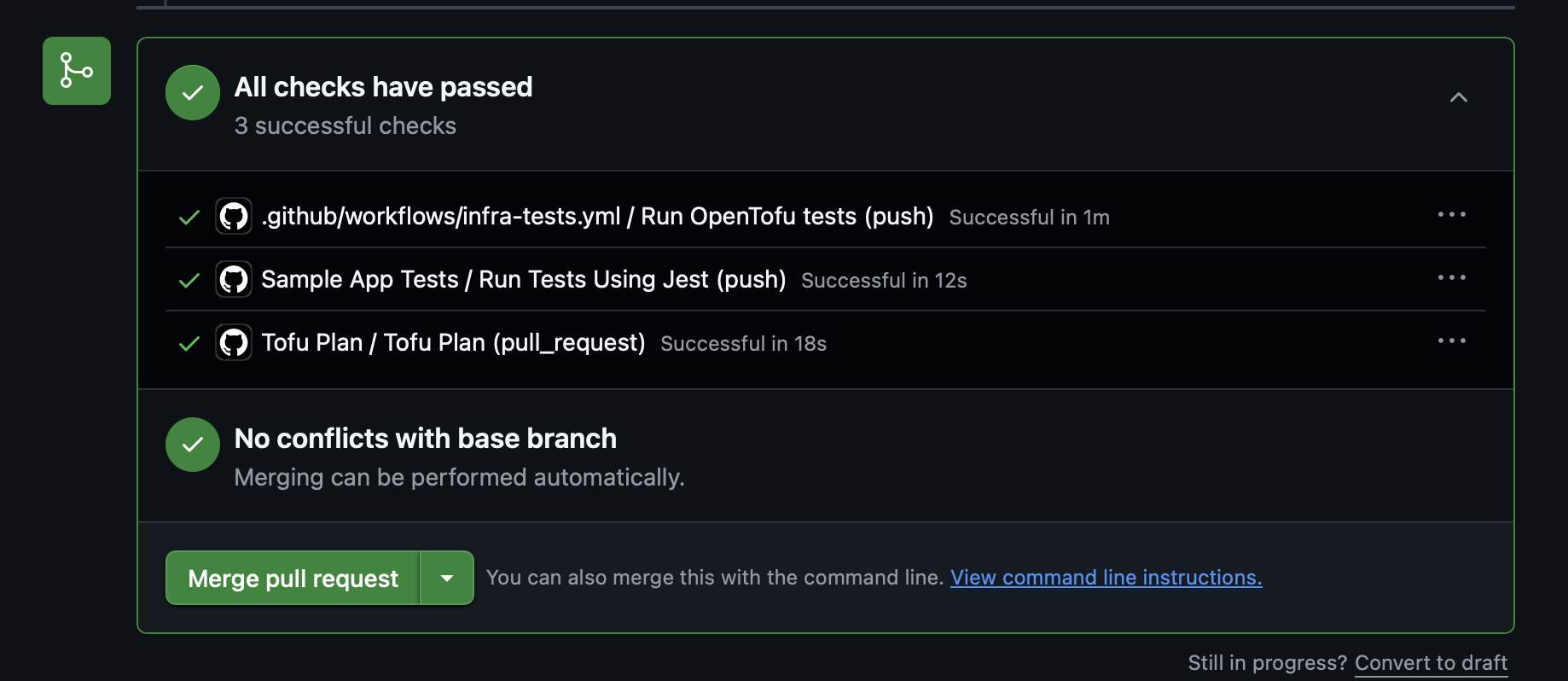 PR Tests and Plan done