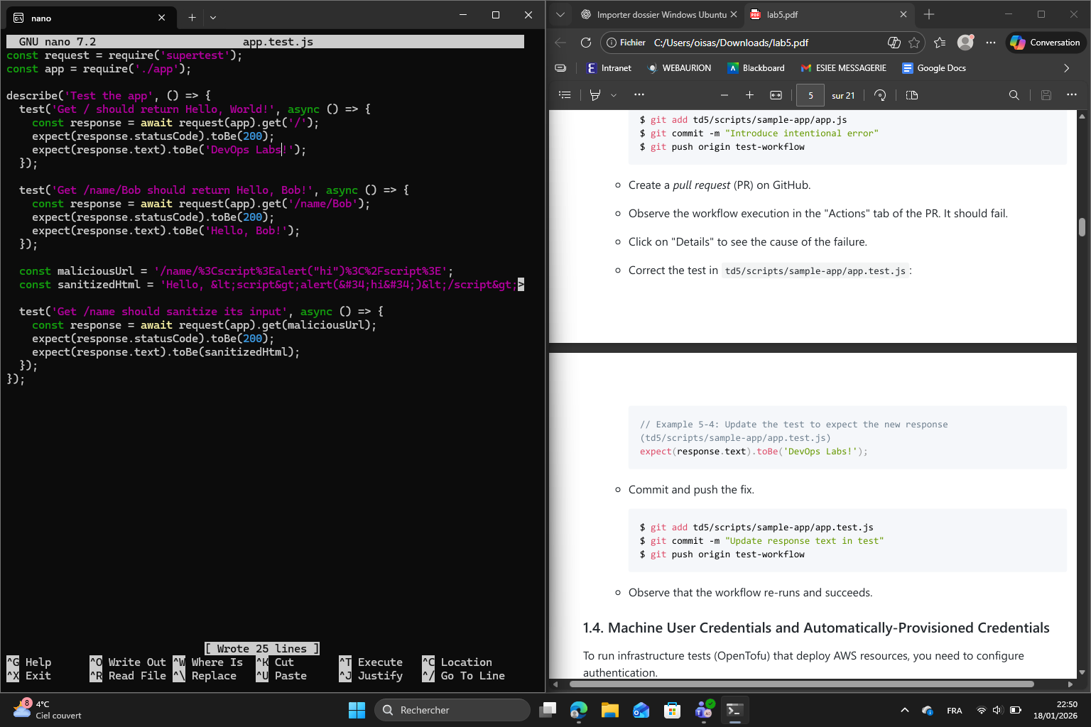 CI workflow result 5