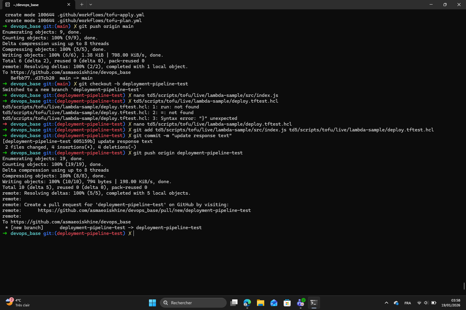 CD pipeline result 2