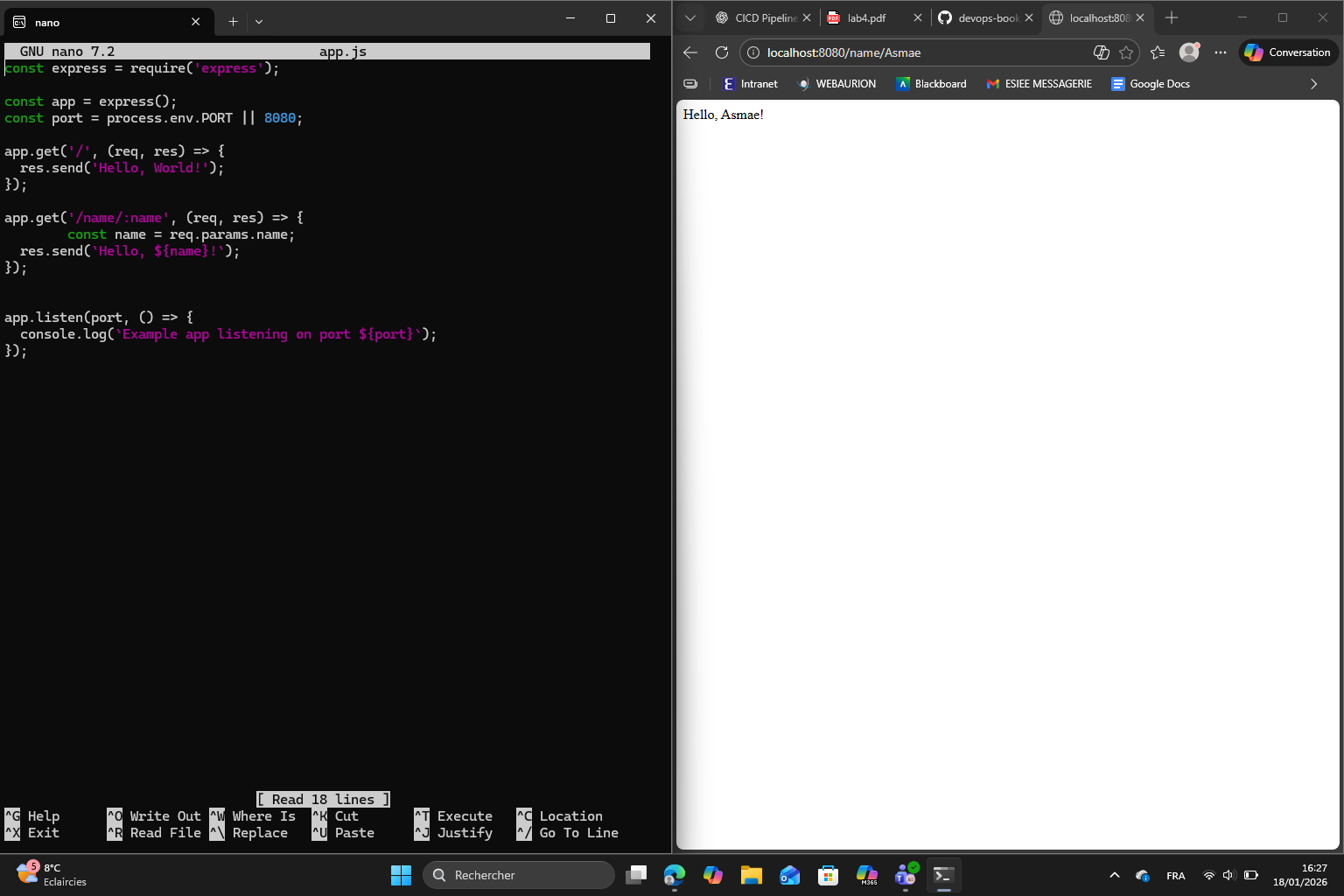 Dynamic name route result