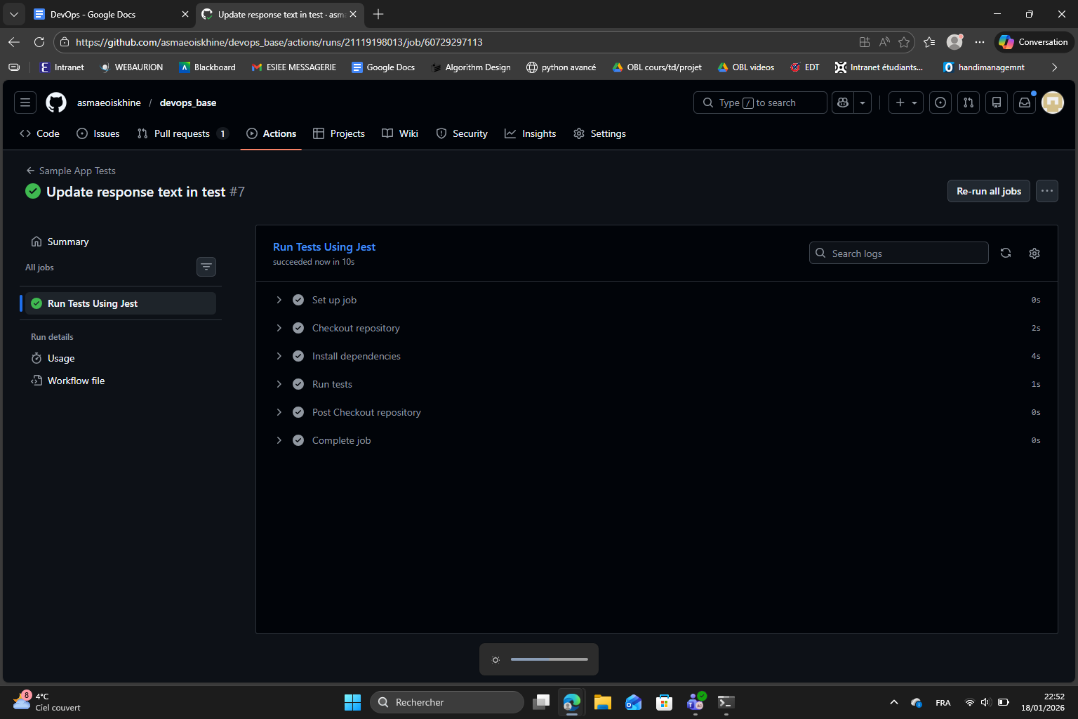 CI workflow result 6