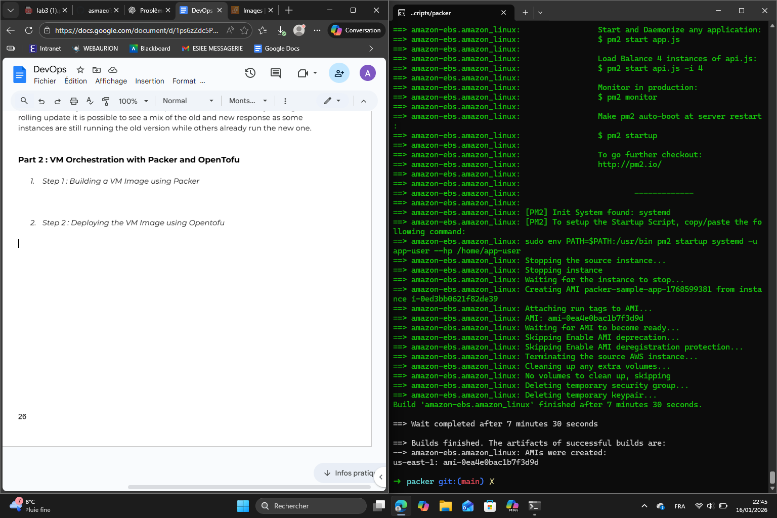 Packer VM image build