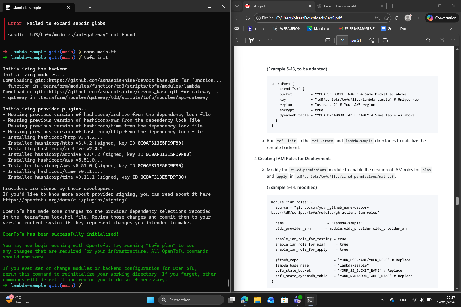 tofu init lambda-sample