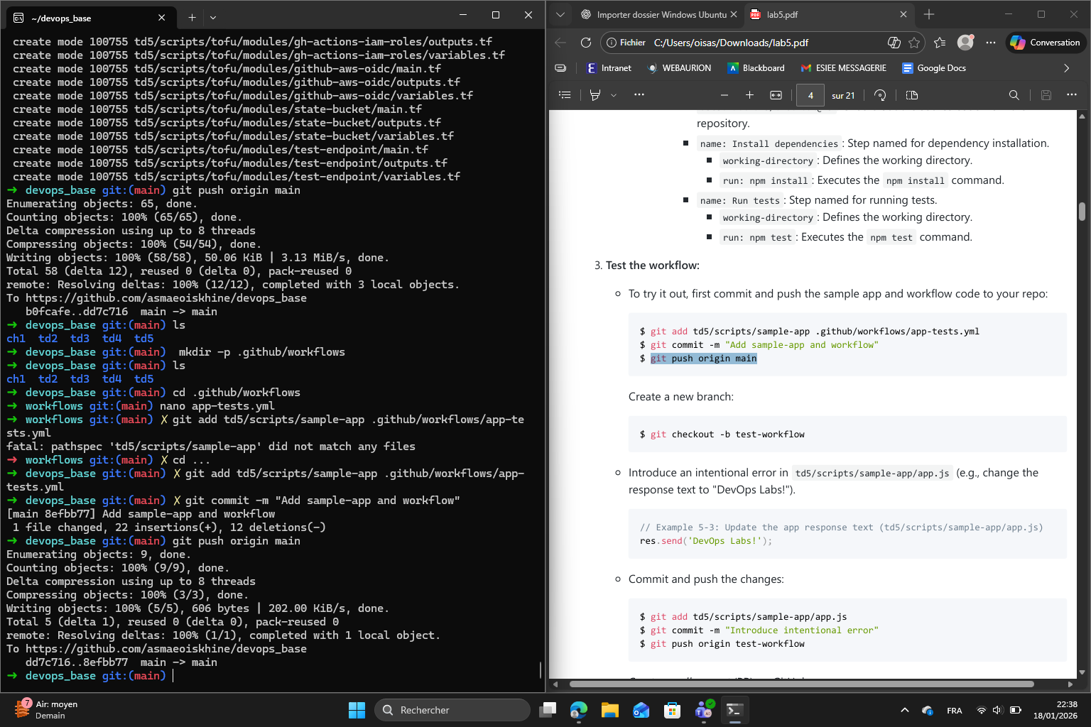 CI workflow result 1